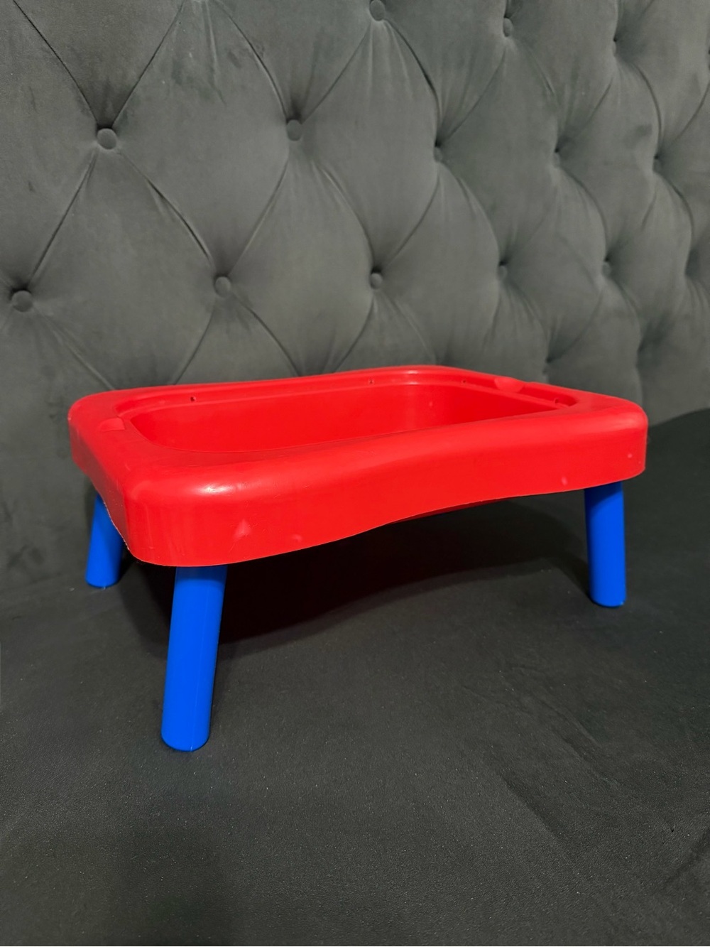 Kids Red and Blue Activity Table - Compact Play Surface